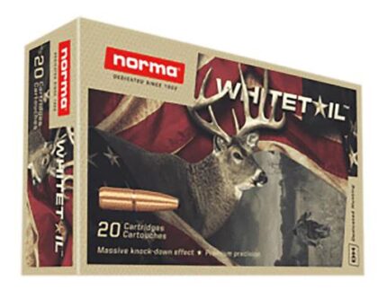 Norma WhiteTail Rifle Ammunition 7mm Rem Mag 150gr PSP 3018 fps 20/ct