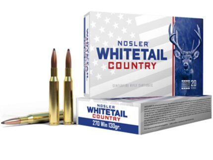 Nosler Whitetail Country Rifle Ammunition .270 Win 130gr SP 3060 fps 20/ct