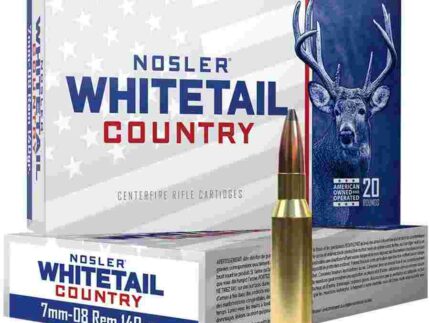 Nosler Whitetail Country Rifle Ammunition 7mm-08 Rem 140gr SP 2825 fps 20/ct