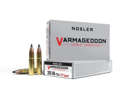 Nosler Varmegeddon Rifle Ammunition .300 AAC 110 gr BSB 2200 fps 20/ct