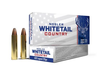 Nosler Whitetail Country Rifle Ammunition 400 Legend 215gr JSP 20/ct