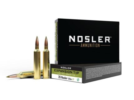 Nosler E-Tip Rifle Ammunition 26 Nosler 120gr E-Tip 3450 fps 20/ct