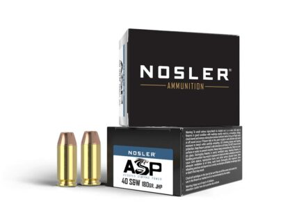 Nosler Match Grade Handgun Ammunition .40 S&W 180 gr JHP 1005 fps 20/ct