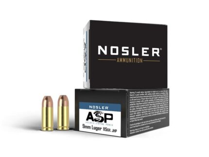 Nosler Match Grade Handgun Ammo 9mm Luger 115 gr JHP 1170 fps 20/ct
