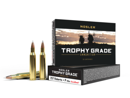 Nosler Accubond Trophy Grade Rifle Ammunition .257 Rob +P 110 gr PT 3050 fps 20/ct