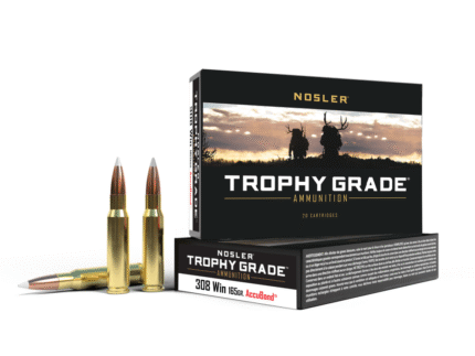 Nosler Accubond Trophy Grade Rifle Ammunition .308 Win 165 gr PT 2800 fps 20/ct