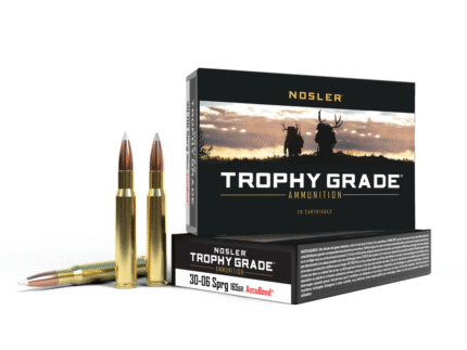 Nosler Trophy Grade Rifle Ammunition .30-06 Sprg 165 gr AB 2950 fps 20/ct