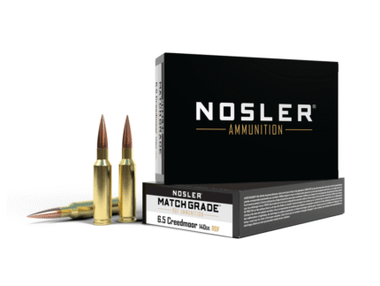 Nosler RDF Match Grade Rifle Ammunition 6.5 Creedmoor 140gr OTM 2650 fps 20/ct
