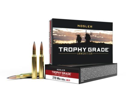 Nosler Accubond Long Range Trophy Grade Rifle Ammunition .270 Win 150 gr PT 2850 fps 20/ct