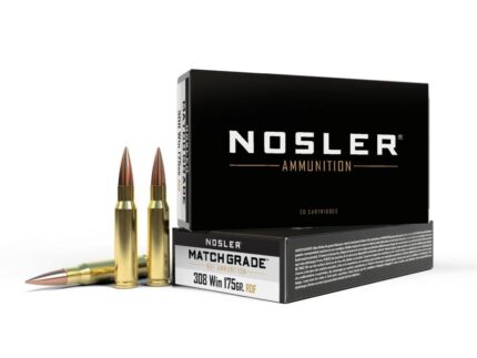 Nosler RDF Match Grade Rifle Ammunition .308 Win 175 gr HPBT 20/ct