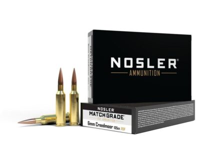 Nosler RDF Match Grade Rifle Ammunition 6mm Creedmoor 105gr OTM 3050 fps 20/ct