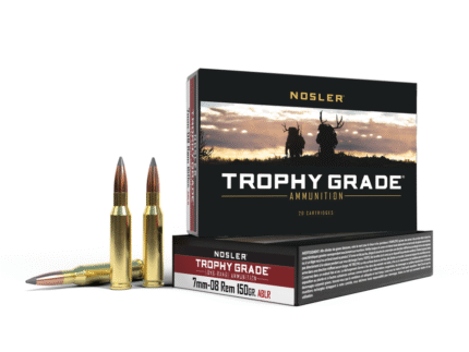 Nosler Accubond Long Range Trophy Grade Rifle Ammunition 7mm-08 Rem 150 gr PT 2750 fps 20/ct