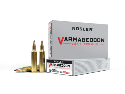 Nosler Varmegeddon Rifle Ammunition .22-250 Rem 55 gr FB Tipped 3550 fps 20/ct