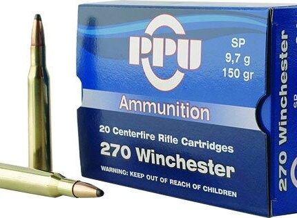 PPU Rifle Ammunition .270 Win 150 gr SP 2850 fps  20/ct