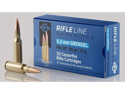 PPU Rifle Ammunition 6.5 Grendel FMJ 110gr 2756 fps 20/ct
