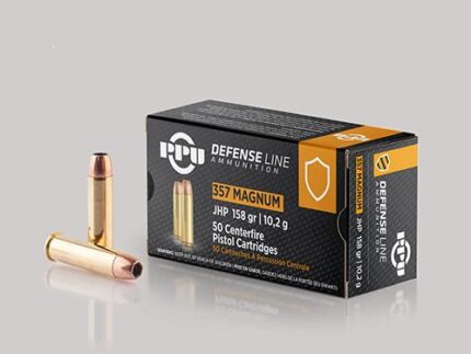 PPU Handgun Defense Ammunition .357 Magnum JHP 158gr 1607 fps 50/ct