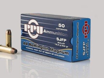 PPU Handgun Ammunition .44 Mag  240 gr HP 1541 fps 50/ct