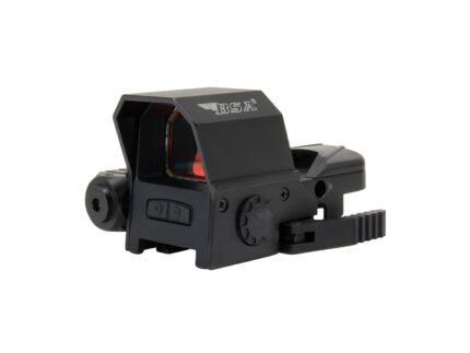 BSA Reflex Sight with Red Laser 33x24mm 4 Reticles Red QR Mount for Weaver/Picatinny