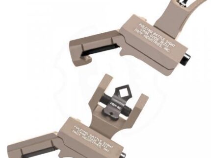 Troy 45-Degree Offset Sight Set - SSIG-45S-MDFT-00 - M4 Front & Dioptic Rear - Flat Dark Earth