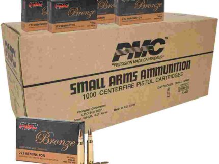 PMC Bronze Rifle Ammunition .223 Rem 55 gr FMJ 2900 fps 1000/ct