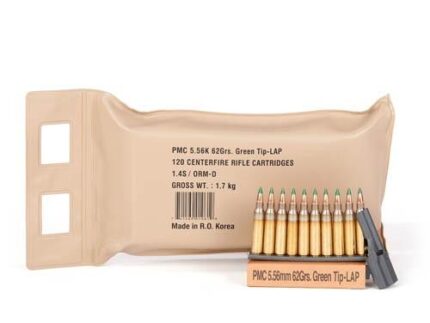 PMC X-Tac Battle Pack Rifle Ammunition 5.56mm 62 gr Green Tip 2920 fps 120/ct