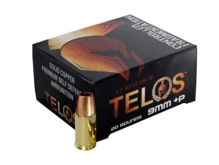 G2 Telos Handgun Ammunition 9mm Luger(+P) 92 gr Frangible 1250 fps 20/ct