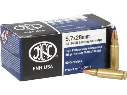 FN Handgun Ammunition 5.7x28mm 40gr V-MAX 1738 fps 500/ct