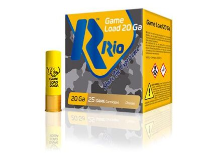 RIO Game Load Shotshells 20ga Light 2-3/4" 1oz 1180 fps #8 25/ct