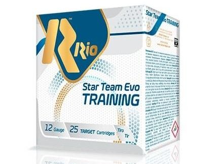 Rio Star Team Evo Training Shotgun Ammo 12ga 2-3/4" 1200fps 1-1/8oz 7.5 Shot 25/ct