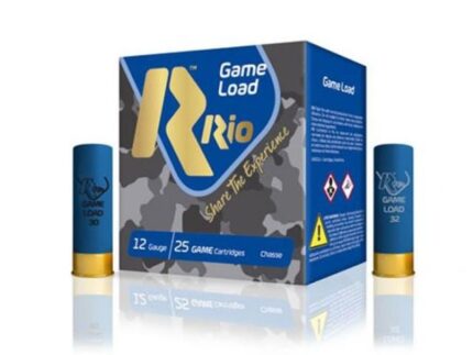 Rio Top Game HV Shotshells 12 ga 2 3/4" 3 3/4 dr 1 1/4 oz #4 1330 fps 25/ct