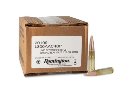 Remington UMC Loose Bulk Rifle Ammunition .300 AAC Blackout 220 gr. FMJ 1015 fps 200/ct (Bulk Pack)