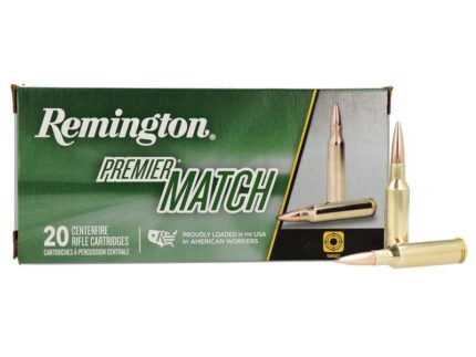 Remington Premier Match MatchKing Rifle Ammunition .224 Valkyrie 90gr BTHP 2700 fps 20/ct