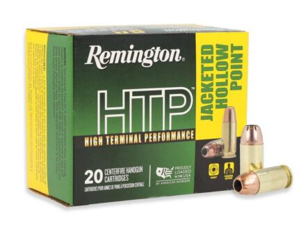 Remington HTP High Terminal Performance Handgun Ammo .45 Auto 185gr JHP 1000 fps 20/ct