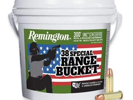 Remington Range Bucket UMC Handgun Ammunition 38 Spl 130 gr. FMJ 800 fps 300/ct