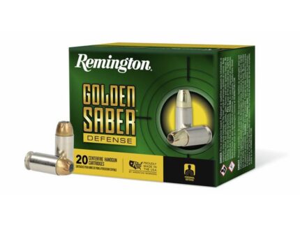 Remington Golden Saber Defense Ammunition .45 Auto 185gr BJHP 1015 fps 20/ct