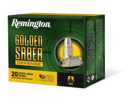 Remington Golden Saber Defense Ammunition .45 Auto(+P) 185gr BJHP 1140 fps 20/ct