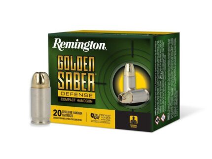 Remington Golden Saber Defense Compact Ammunition .380 Auto 102gr BJHP 815 fps 20/ct