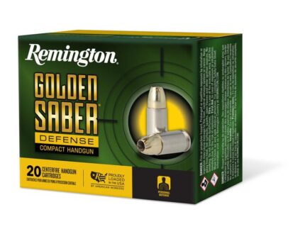 Remington Golden Saber Defense Compact Ammunition .40 S&W 180gr BJHP 785 fps 20/ct