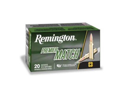 Remington Premier Match Rifle Ammunition 6.5 Creedmoor 140 gr OTMBT 2700 fps 20/rd