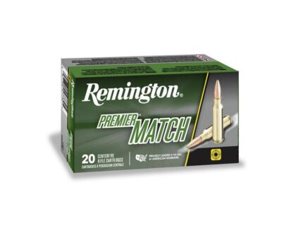Remington Premier Match Rifle Ammunition .223 Rem 52gr OTM 3200 fps 20/ct