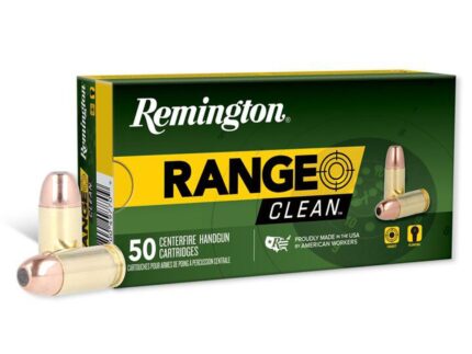 Remington Range Clean Handgun Ammunition .380 Auto 95gr FNEB 955 fps 50/ct