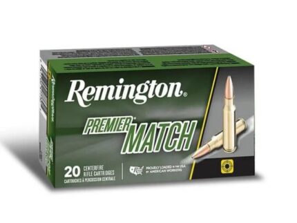 Remington Premier Match Rifle Ammunition .223 Rem 77 gr OTM 2790 fps 20/ct