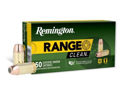 Remington Range Clean Handgun Ammunition .45 Auto 230gr FNEB 835 fps 50/ct