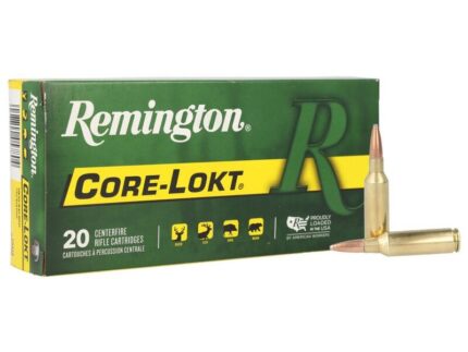 Remington Core-Lokt Rifle Ammunition 7mm Rem SAUM 150 gr PSP 3110 fps 20/ct