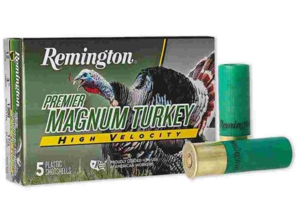 Remington Premier Magnum Turkey High Velocity Shotshells 12ga 3" 1-3/4oz 1300 fps #4 5/ct