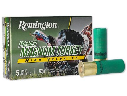 Remington Premier Magnum Turkey HV Shotshells 12ga 3" 1-3/4oz 1300 fps #5 5/ct