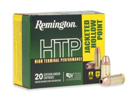 Remington HTP Handgun Ammunition 9mm Luger(+P) 115gr JHP 1250 fps 20/ct