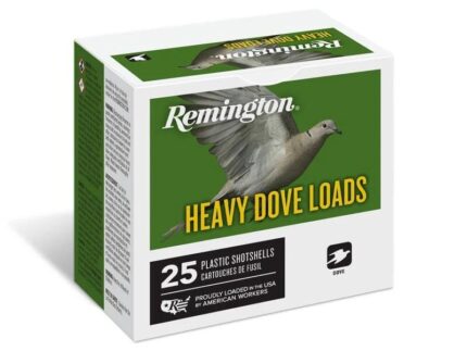 Remington Heavy Dove Load Shotshells 12ga 2-3/4 in 3-1/4 dr 1-1/8 oz #7.5 1255 fps 25/ct
