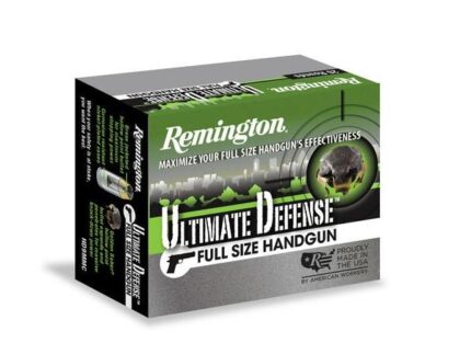 Remington Ultimate Defense Full Sized Handgun Ammunition .40 S&W 165 gr. JHP 1150 fps 20/ct