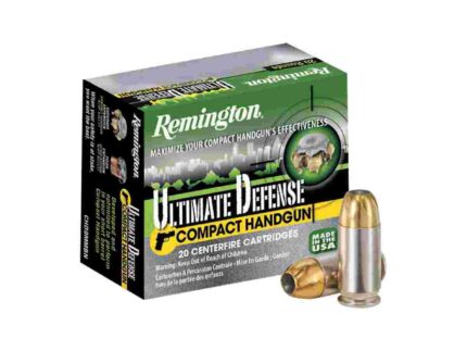 Remington Ultimate Defense Compact Handgun Ammunition .45 ACP 230 gr BJHP 725 fps 20/ct